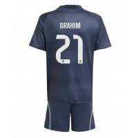Stroje piłkarskie Real Madrid Brahim Diaz #21 Koszulka Wyjazdowej dla dzieci 2025-26 Krótki Rękaw (+ szorty)